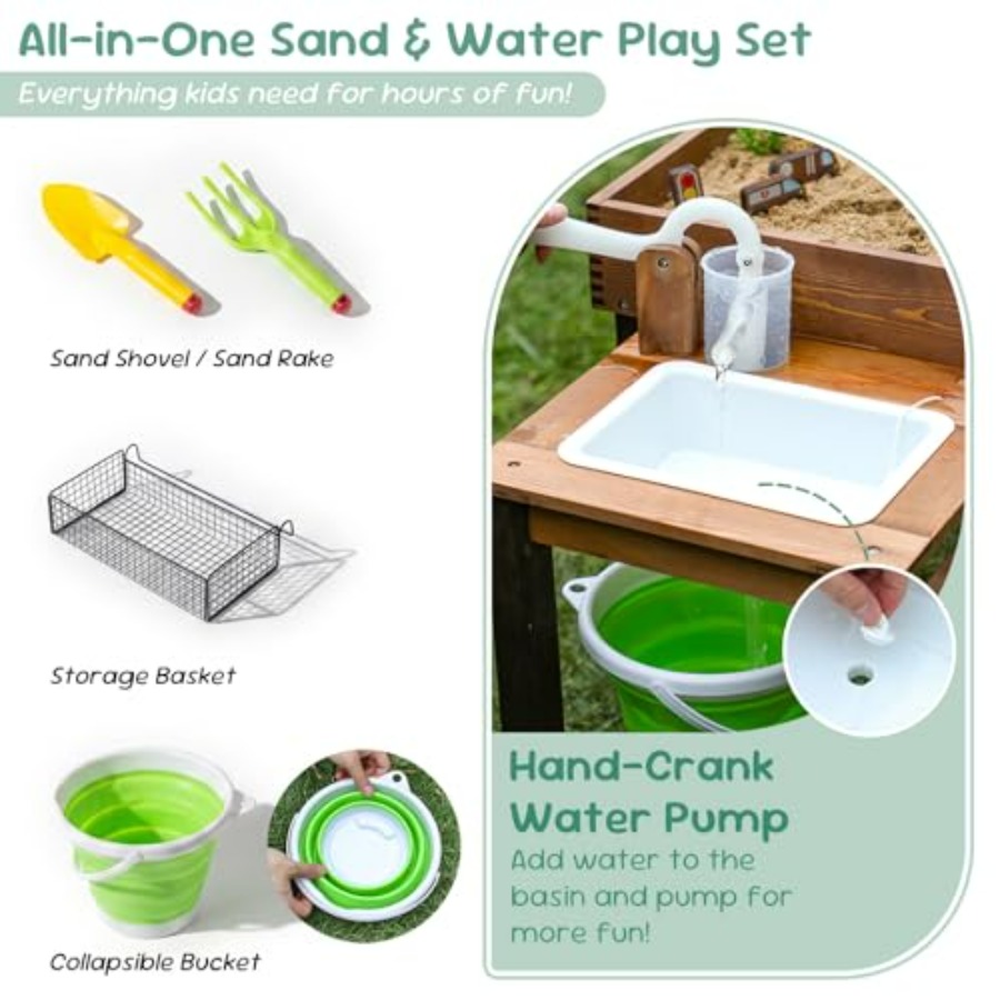 Outdoor wooden sand table for  - đánh giá và giá Kids Outdoor Activity Table