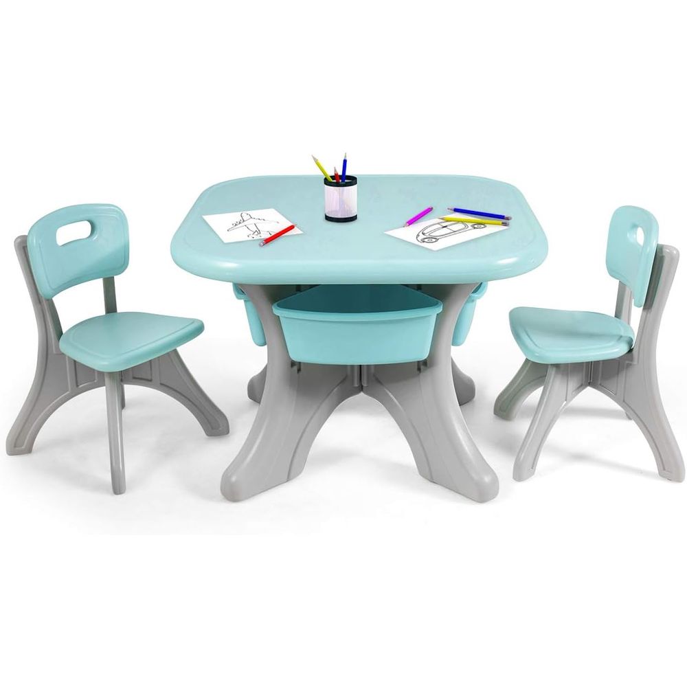 Kids Table and Chairs, 3 PCS A - đánh giá và giá Kids Outdoor Activity Table