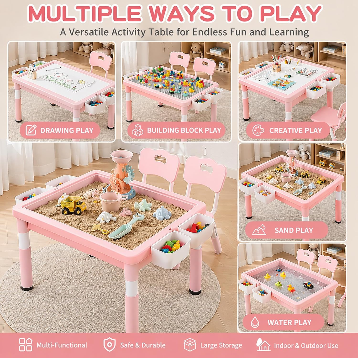 Kids Activity Table with Stora - đánh giá và giá Kids Outdoor Activity Table