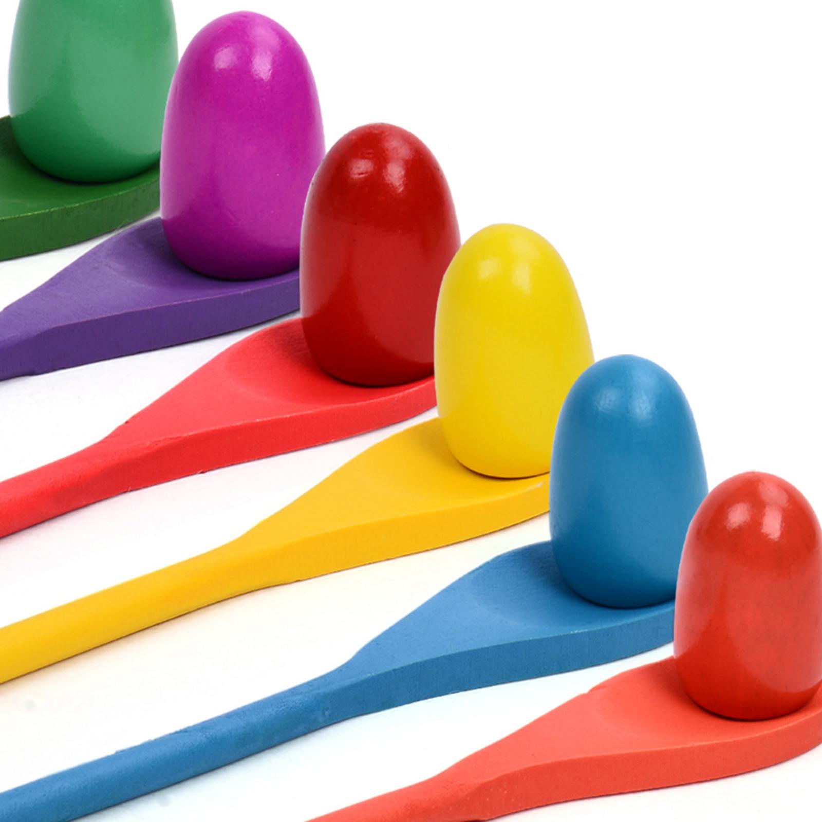 6 Pieces Egg Spoon Race Game H - đánh giá và giá Kids Outdoor Yard Toys