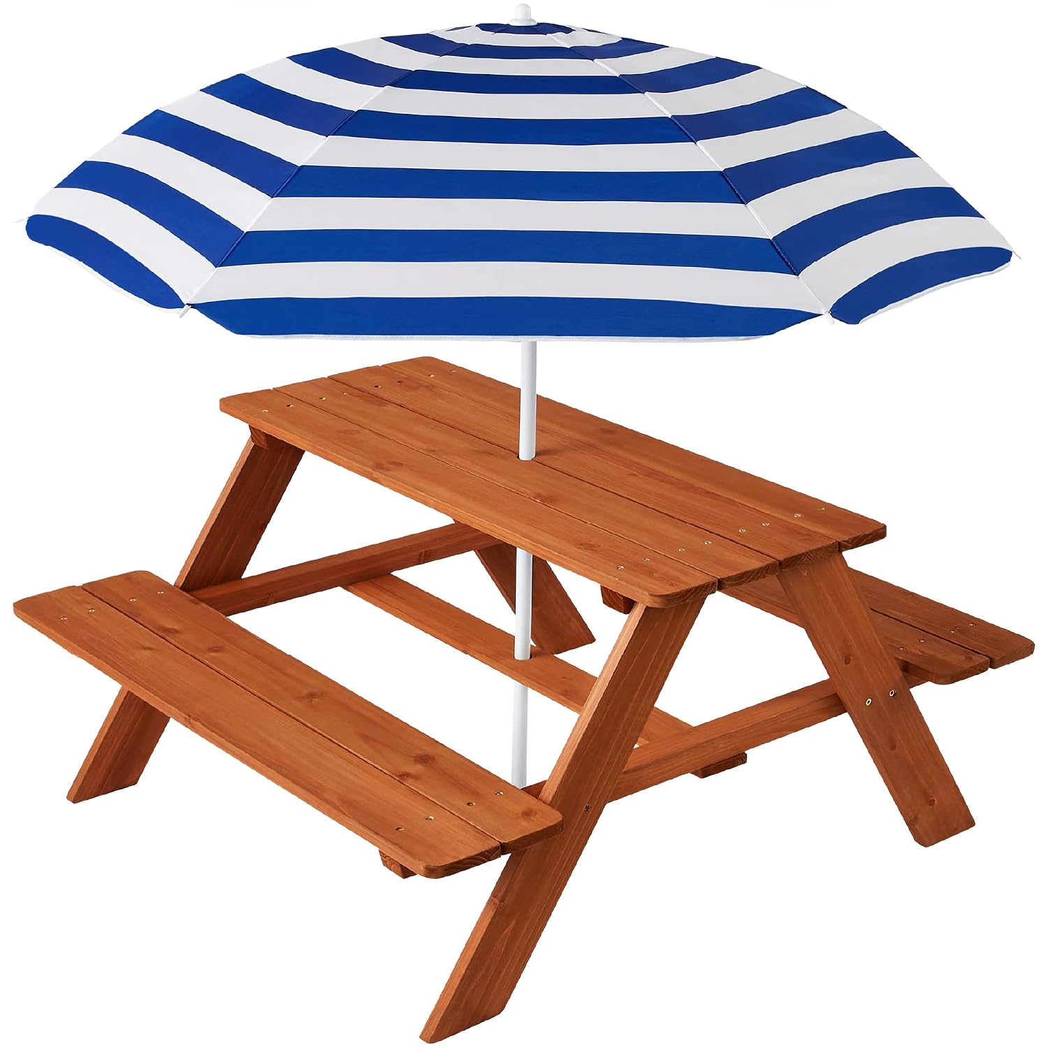 Wooden Kids Picnic Table with  - đánh giá và giá Kids Outdoor Activity Table