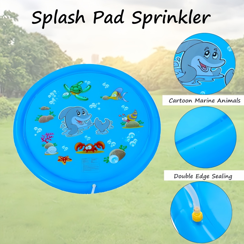Children Play Spray Mat 100cm  - đánh giá và giá Kids Outdoor Water Sprinkler