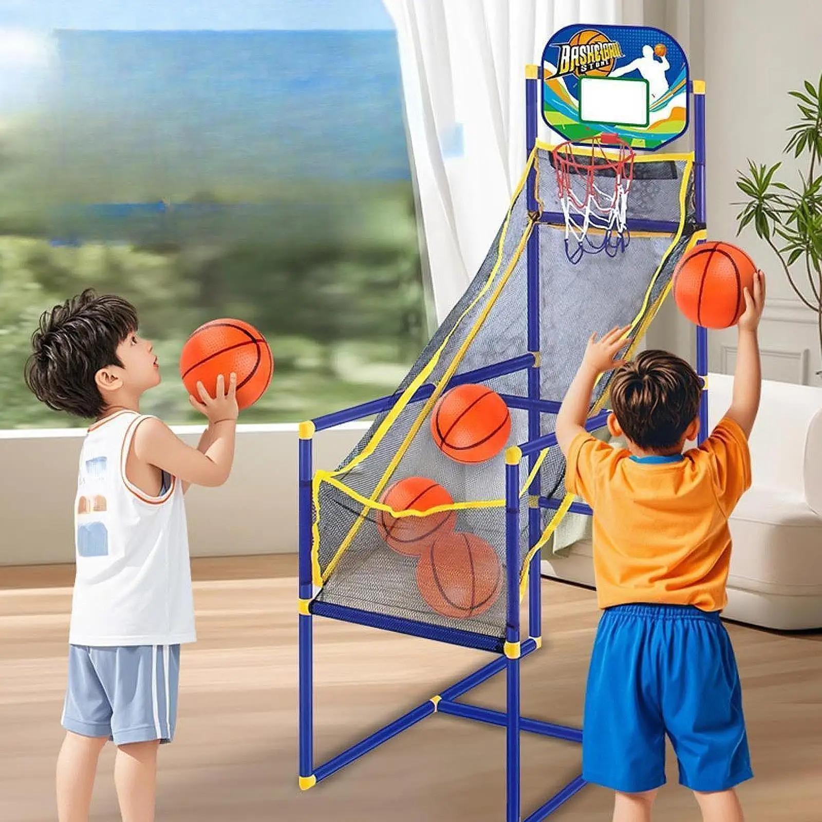 Basketball Shooting Machine Mo - đánh giá và giá Kids Outdoor Basketball Hoop